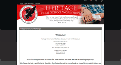 Desktop Screenshot of heritagehomeschoolworkshops.com